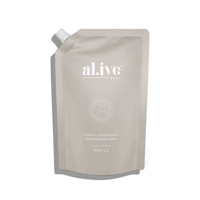 900ml Dish Wash Refill - Lemon & Pomegranate| Al.ive body