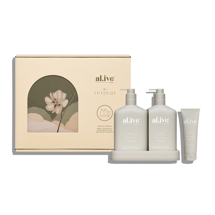 Wash & Lotion Duo + Hand Cream Gift Set| Al.ive Body