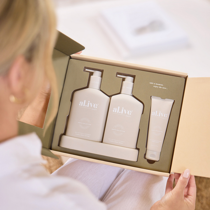 Wash & Lotion Duo + Hand Cream Gift Set| Al.ive Body