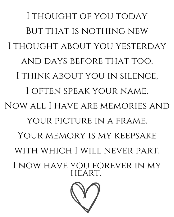 In Honour of a Loved One