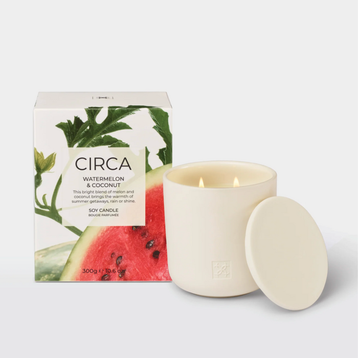 Coconut & Watermelon Soy Candle| CIRCA