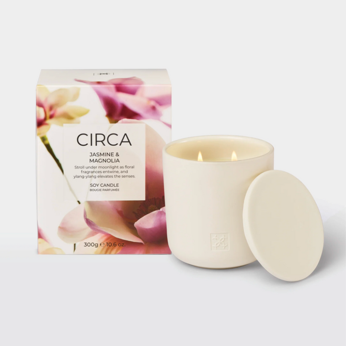 Jasmine & Magnolia Soy Candle | CIRCA
