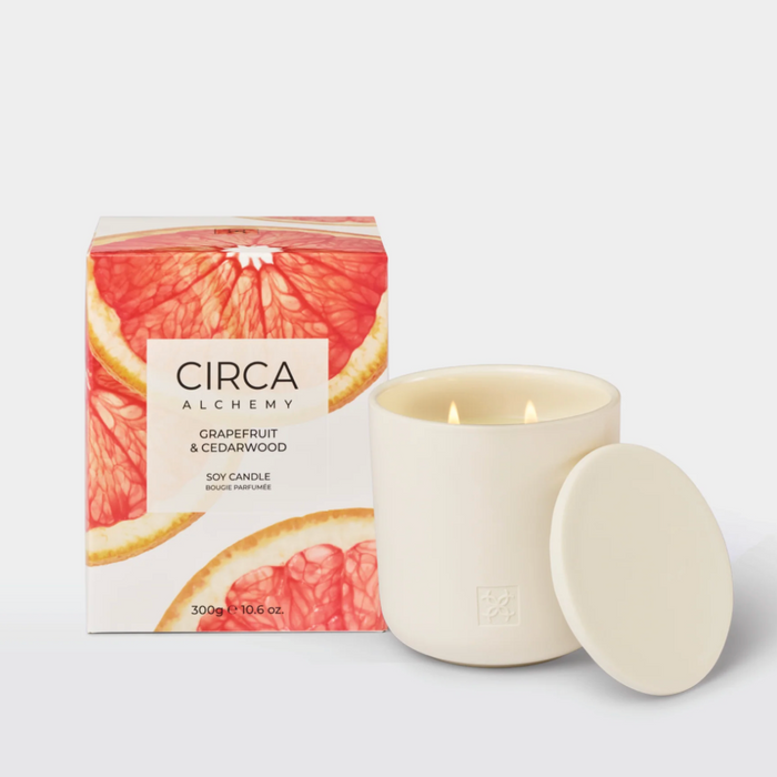 Alchemy - Grapefruit & Cedarwood Soy Candle | CIRCA