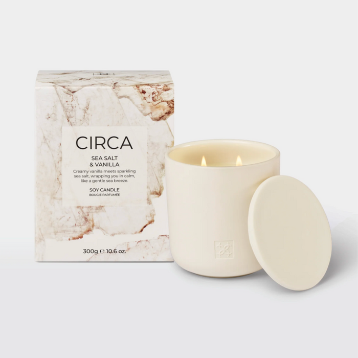 Sea Salt & Vanilla Soy Candle | CIRCA