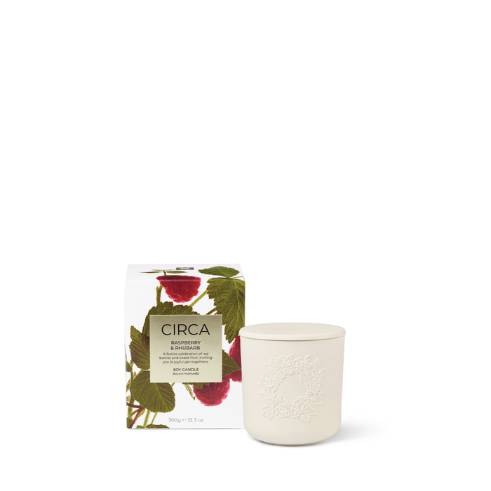 Raspberry & Rhubarb| Soy Candle 300g