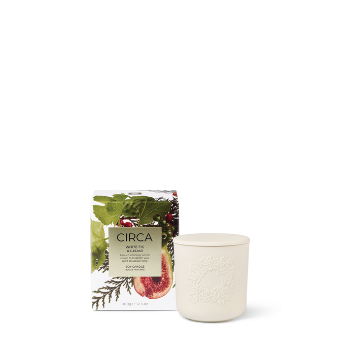White Fig & Cedar| Soy Candle 300g