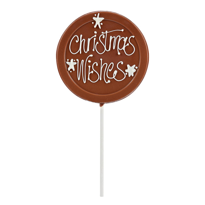 Christmas Wishes Lollipop in Milk Chocolate 55g