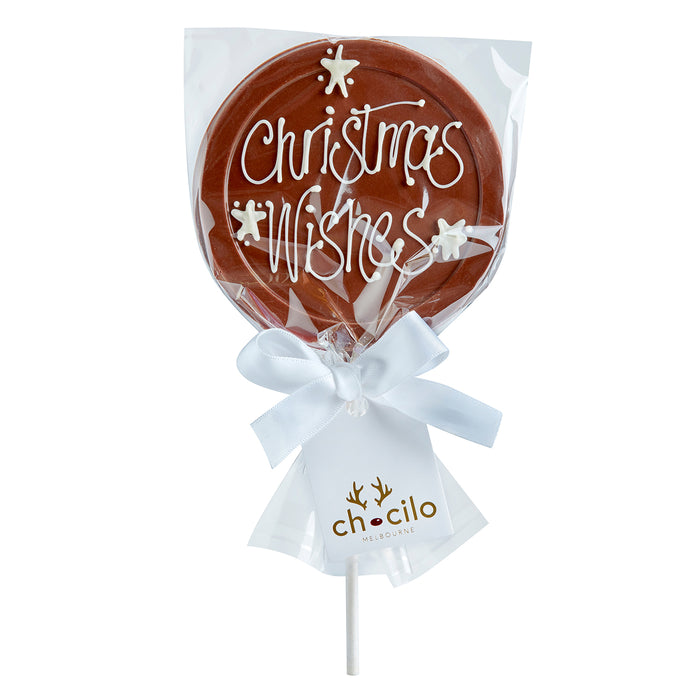 Christmas Wishes Lollipop in Milk Chocolate 55g