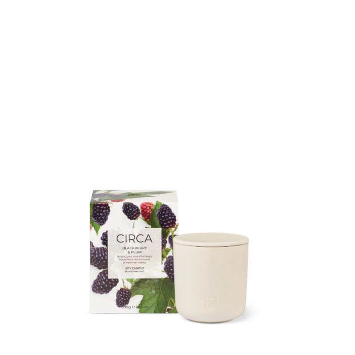 Blackberry & Plum Soy Candle | CIRCA