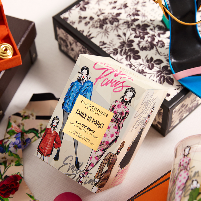 Emily in Paris 380g Soy Candle| Glasshouse