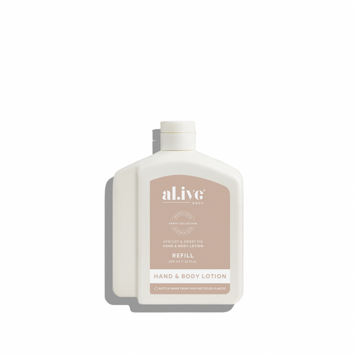 650ml Lotion Refill - Apricot & Sweet Fig