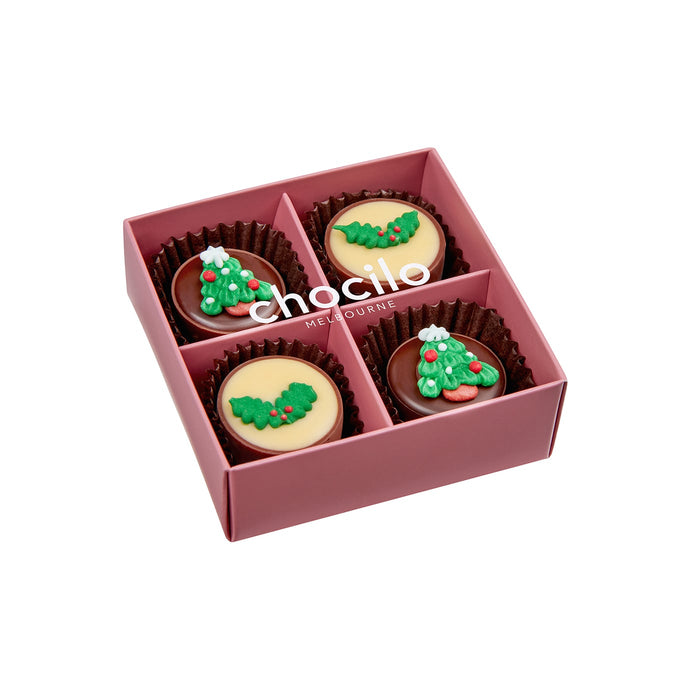 4 Pack Christmas Chocolate Assortment Gift Box 50g