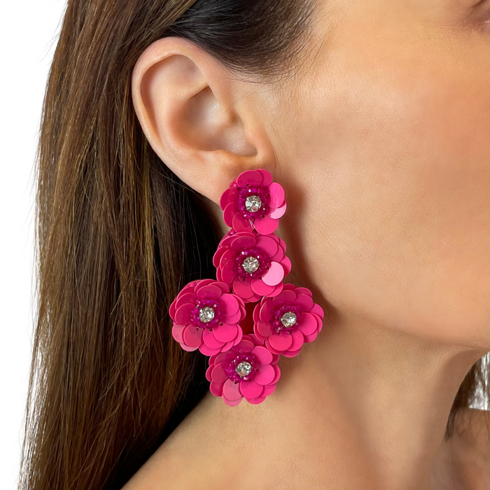 Milana Pink Statement Earrings
