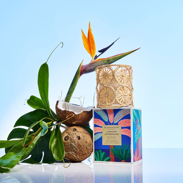 Lagoon Afternoon 380g Soy Candle| Glasshouse