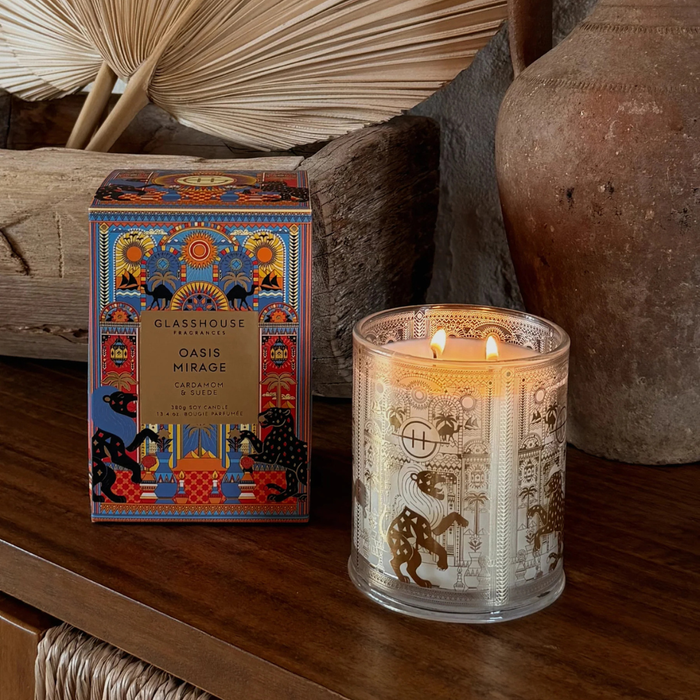 Oasis Mirage 380g Soy Candle| Glasshouse