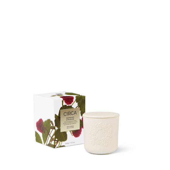 Raspberry & Rhubarb| Soy Candle 300g