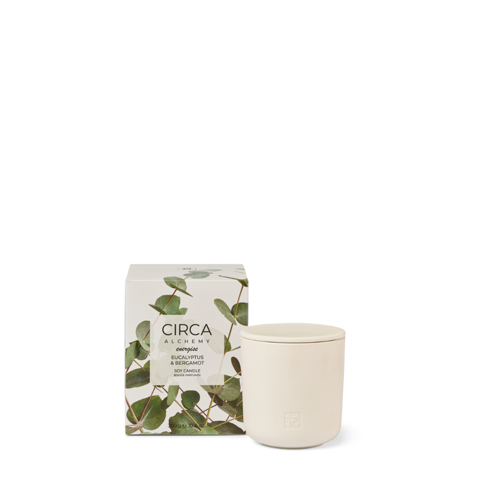 Alchemy Energise- Eucalyptus & Bergamot Soy Candle | CIRCA