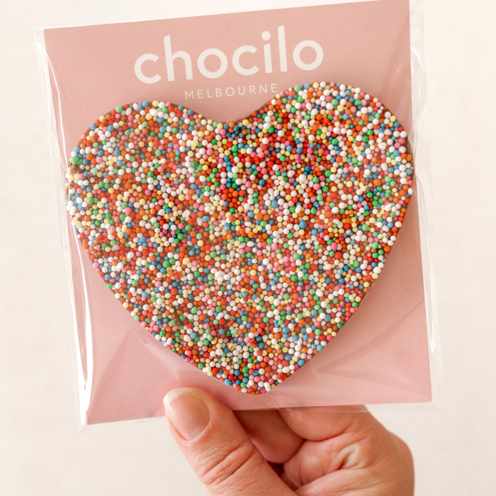 Speckle Heart in Milk Chocolate - 75g