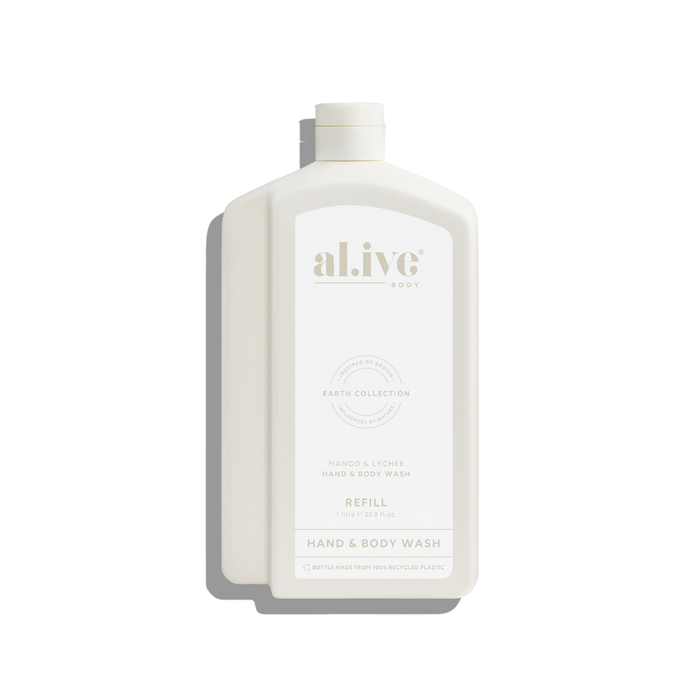 1lt Hand & Body Wash Refill- Mango & Lychee| Al.ive body