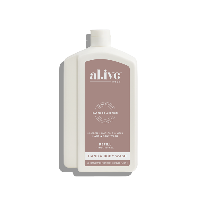 1lt Hand & Body Wash Refill- Raspberry Blossom & Juniper| Al.ive body