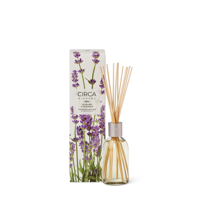 Alchemy Relax- Lavender & Geranium 250ml Fragrance Diffuser| CIRCA
